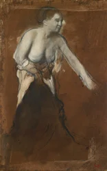 Vrouw die zichzelf wast, c.1866-68